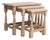 1970s Set Of Three Oak Nesting Tables For Sale