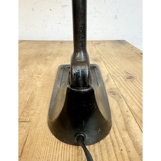 Green Enamel Bank Lamp from Bur, 1930s For Sale - Image 15 of 18