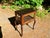 Antique Solid Oak Vitrine Cabinet Serving Bar Tea Cart Trolley For Sale - Image 11 of 18