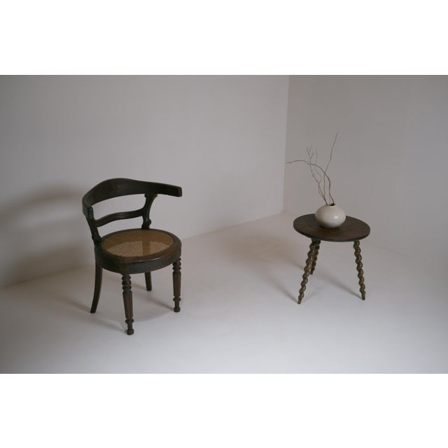 Louis-Philippe French Oak Desk Armchair, 1890s For Sale - Image 12 of 18