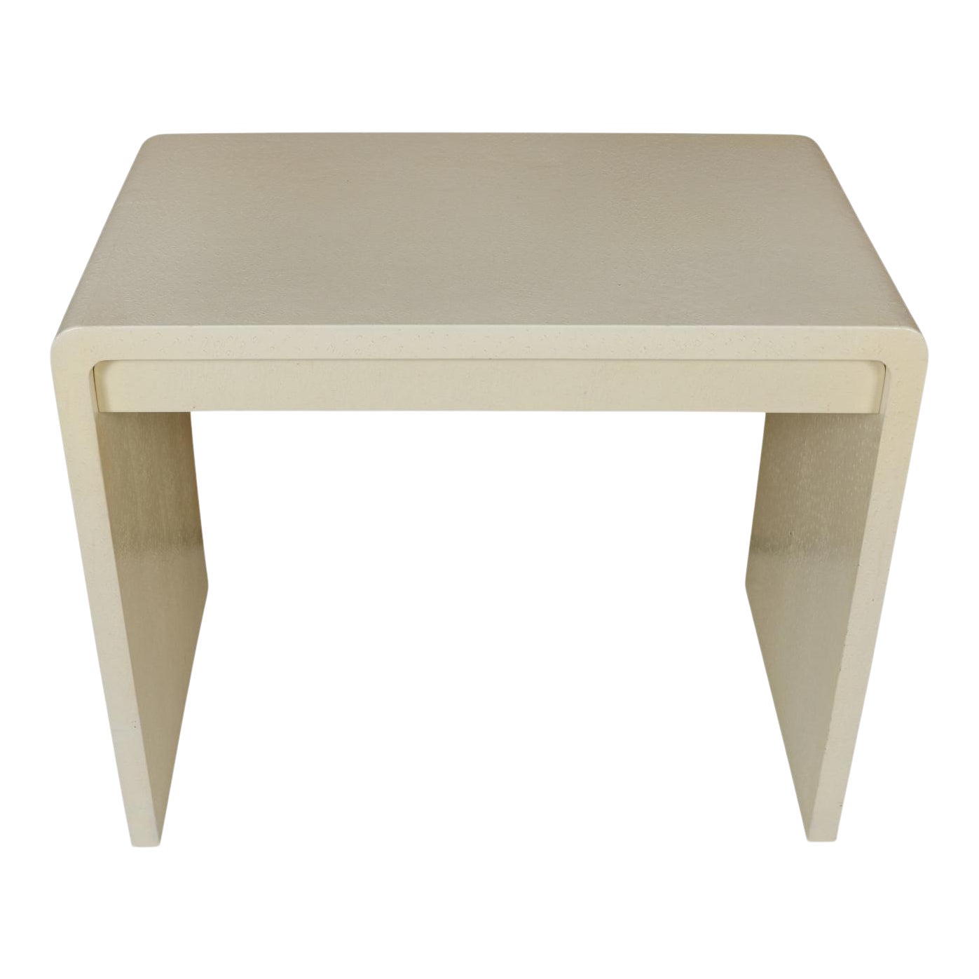 Mid Century Modern Textured White Leather Desk Chairish