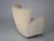 1960s, Danish design. Renovated-reupholstered armchair. Quality New Zealand genuine sheepskin "Canberra". Beech legs,...
