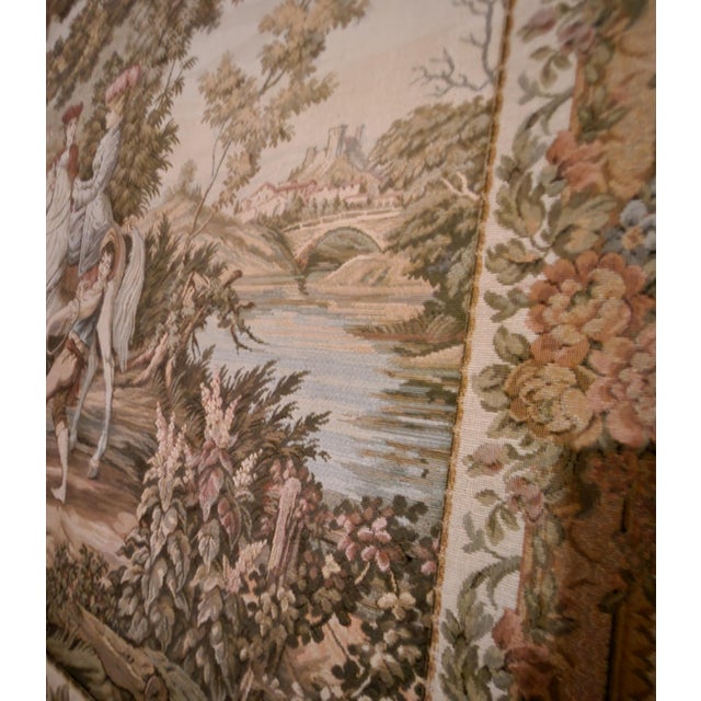 Tapestry with Hunting Landscape Scene, 1960s For Sale - Image 17 of 18
