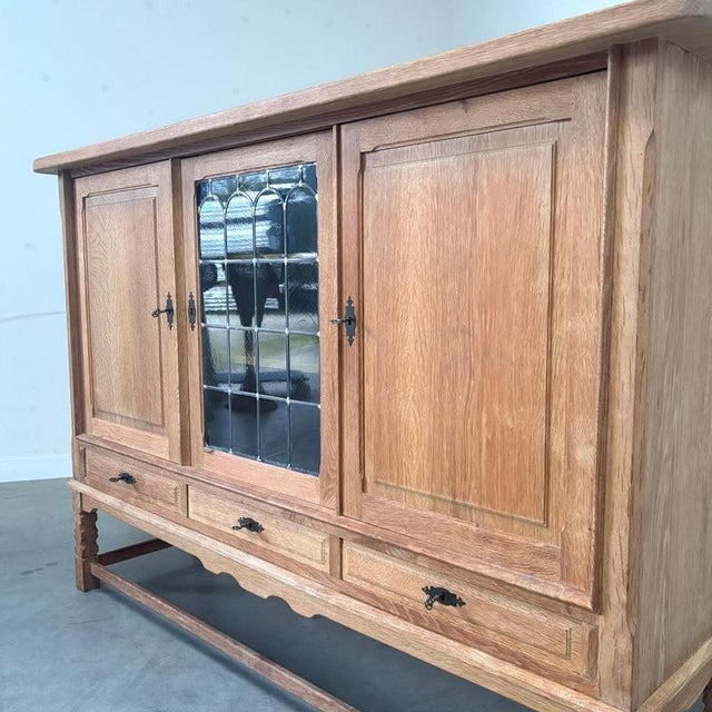 Brown Oak Sideboard by Henning Kjaernulf, Denmark, 1960s For Sale - Image 8 of 17
