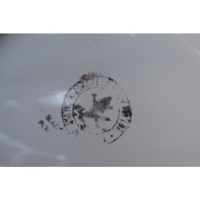 Ceramic 1970s White Porcelain Leaf Platter For Sale - Image 7 of 8