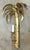 Metal Pair Jansen Style French Gilt Tôle Palm Tree Two-Light Wall Sconces, Circa 1960s For Sale - Image 7 of 11