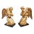 Pair of Circa 1800 Giltwood Angels From Italy For Sale