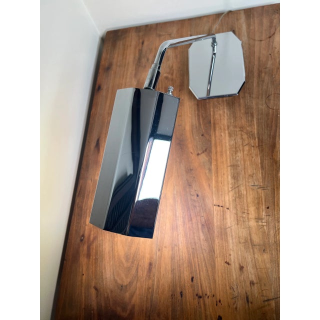 Mid-Century Koch & Lowy Chrome Swing Arm Adjustable Desk Lamp For Sale - Image 9 of 12