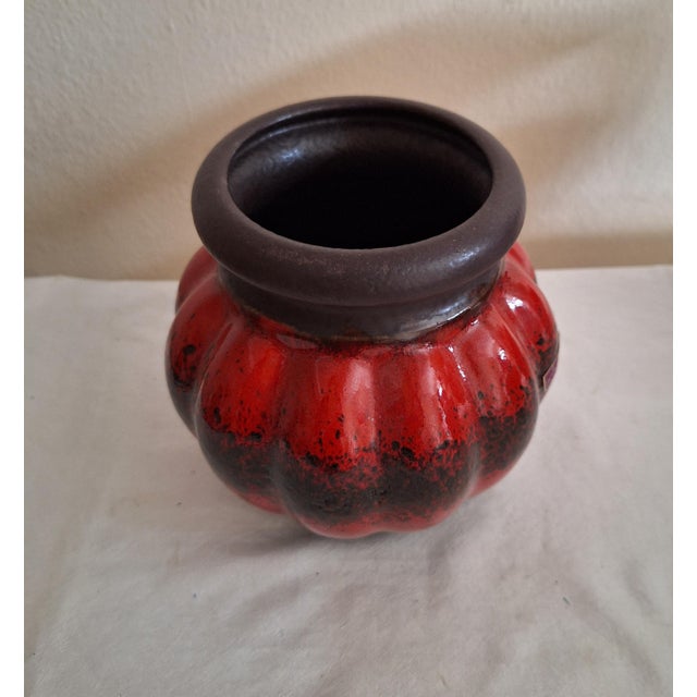 Vintage German Ceramic Vase from Scheurich, 1970s, in Very Good conditions. Designed 1970 to 1979 This piece has an...