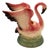 Mid 20th Century California Pottery Ceramic Pink Flamingo Table Planter W/ Light Base For Sale