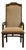 Bernhardt Furniture Solid Walnut Asian Chinoiserie Style Dining Arm Chair For Sale