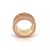 1990s C. Amorim 1.75ct Diamond 18k Rose Gold Beaded 14mm Wide Band Ring For Sale - Image 5 of 6