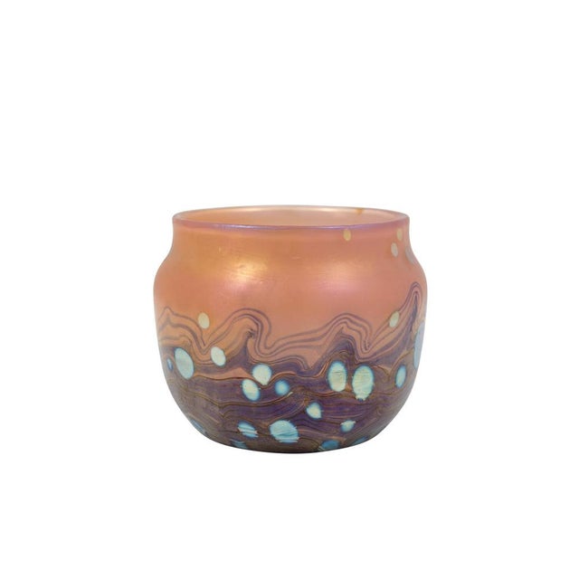 Art Nouveau Cytisus Blue, Orange & Gold Vase from Johann Loetz Witwe, 1890s For Sale - Image 3 of 7