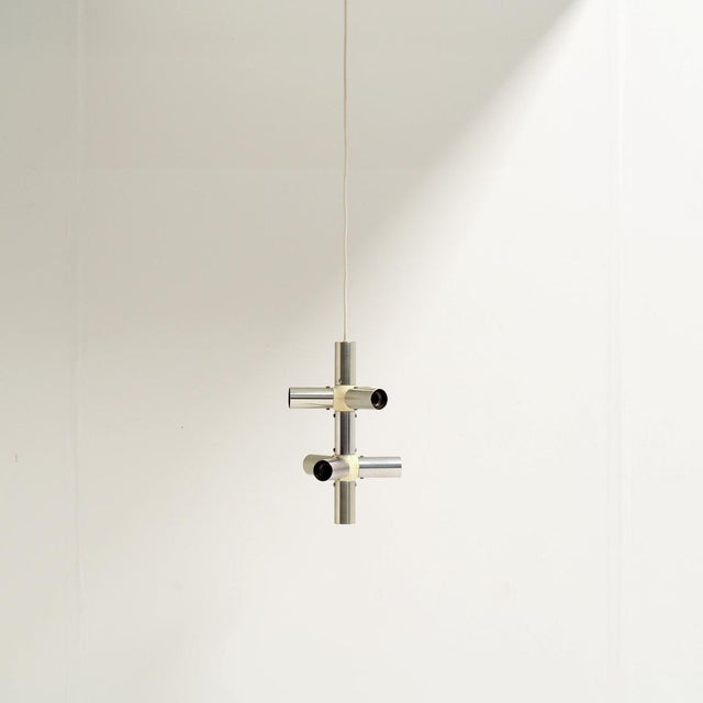 Vintage Light Structure Pendant Light by Trix and Robert Haussmann for Swiss Lamps International, 1960s For Sale - Image 11 of 11