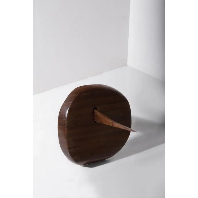 Elvio Becheroni, Guardian Your Own Safety (Amazonia Series), 1992, Walnut Sculpture For Sale - Image 4 of 9