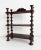 Early 20th Century Early 20th C Folk Art 3-Tier Spool Shelf With Painted Finish For Sale - Image 5 of 12