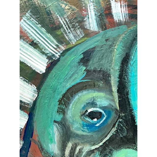 Abstract Expressionist Oil Painting on Canvas For Sale - Image 10 of 12