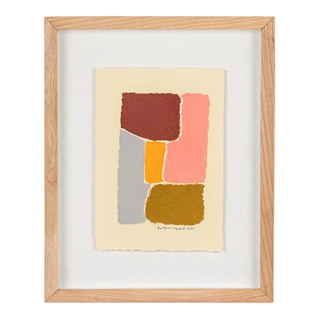 Abstract Oil Painting by French Artist Hortense Reynaud For Sale