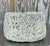 Vintage Boho Cast Cement Crater Planter For Sale - Image 10 of 12
