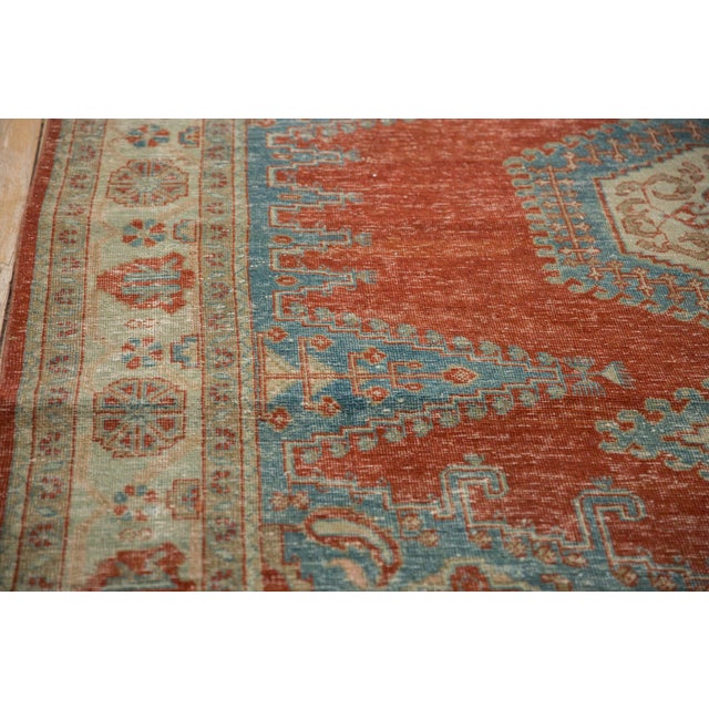 1950s Vintage Distressed Veece Square Carpet - 6'6" x 7'1" For Sale - Image 5 of 10