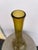 Late 20th Century Vintage Hand Blown Glass Vase Art Amber Applied Onyx Overlay Abstract Decor For Sale - Image 5 of 8