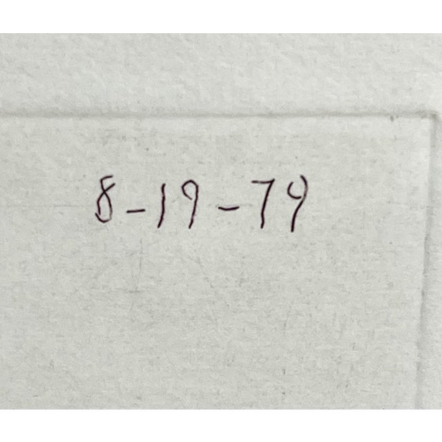 Off-white Ed Baynard, Zen Minimalist Flowers Etching American Modernist Ed Baynard Pop Art Print For Sale - Image 8 of 10