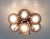 Sakura Bronzed Frosted Smoky Globe Flush Mount by Fabio Ltd For Sale - Image 6 of 6