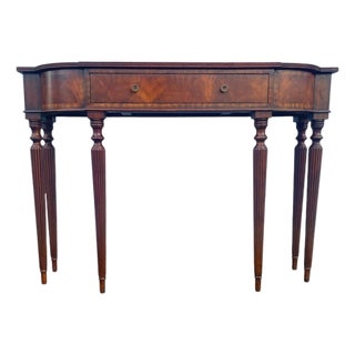 Maitland Smith 8111-34 Mahogany Cornell Console Table For Sale