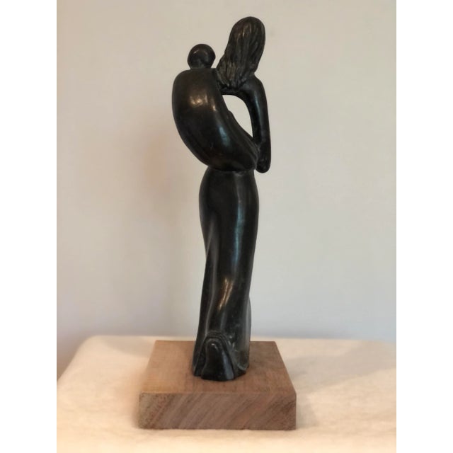 Early 20th Century Sculpture of Woman and Child For Sale - Image 9 of 12