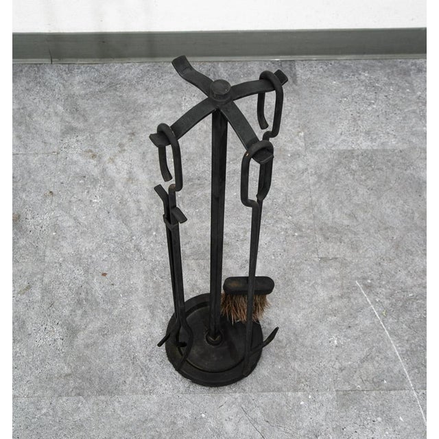Mid Century Modern Fireplace Tools Metal Cast Iron Pilgrim Seymour Nelson MCM For Sale In Sacramento - Image 6 of 11