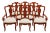 Vintage Thomasville Queen Anne Dining Chairs With Scroll Arms — Set of 8 For Sale