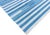 Not Yet Made - Made To Order Handmade Cotton Natural Vegetable Dyed Area Rug, Sky Blue and White Striped Dhurrie-5'x7' For Sale - Image 5 of 12