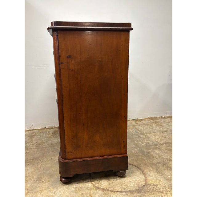 Antique English Mahogany Chest of Drawers For Sale - Image 9 of 9