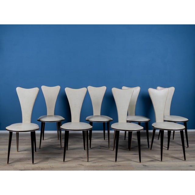 Chairs by Umberto Mascagni, 1950s-1960s, Set of 8 For Sale - Image 13 of 13