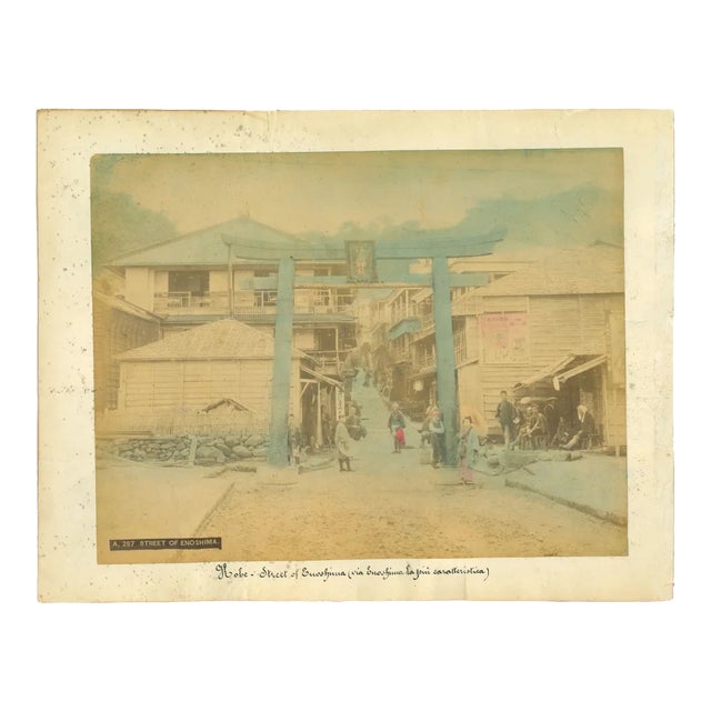 Unknown, Ancient View of Kobe, Vintage Album Print, 1890s For Sale
