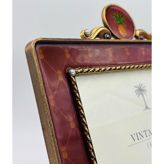 American 1990s Pineapple Motif Picture Frame - 4x6 For Sale - Image 3 of 4