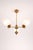 Mid-Century Swedish Brass and Copper Chandelier with Opaline Glass, 1950s For Sale - Image 6 of 9