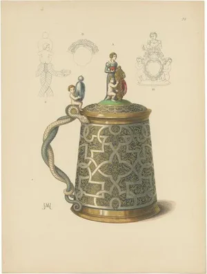 Hefner-Alteneck, Gold Pitcher, 1890, Paper
