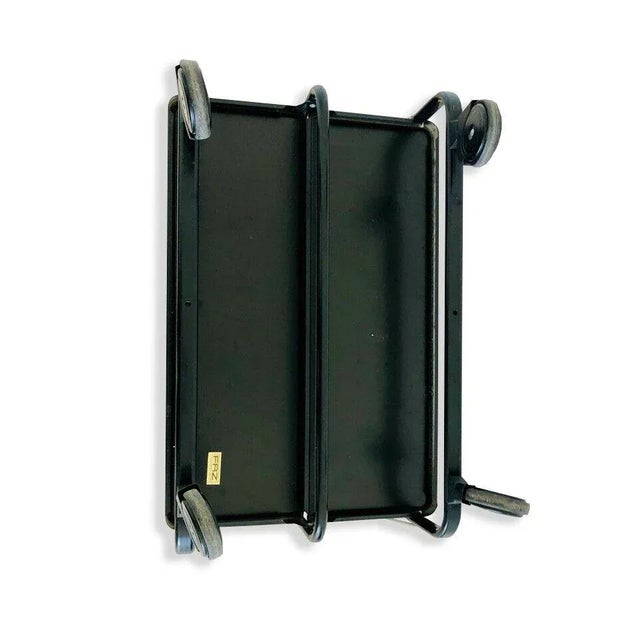 Metal Mid-Century Black Trolley, 1960s For Sale - Image 7 of 13