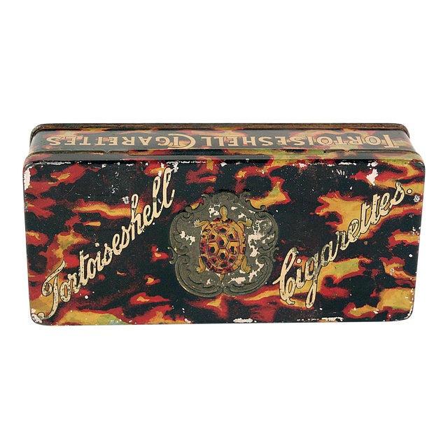 1920s Tortoiseshell Cigarette Tin Chairish