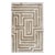 Anatolia Hand-Tufted Maze Rug, Wheat Tan, 4x6 For Sale