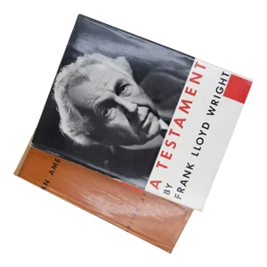1957 Frank Lloyd Wright: A Testament & an American Architect Horizon Book Set - 2 Books