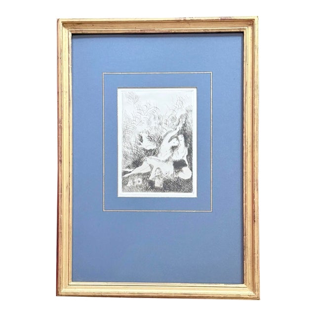Marie Laurencin “La Sieste,” 1925 Original French Etching, Framed For Sale