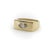 1990s 14k Gold Marquise Diamond Signet Ring, Size 6.5 For Sale In Los Angeles - Image 6 of 11