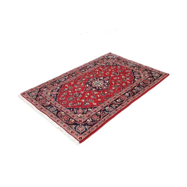 Kashan Rug in Hand-Knotted Wool For Sale - Image 11 of 11