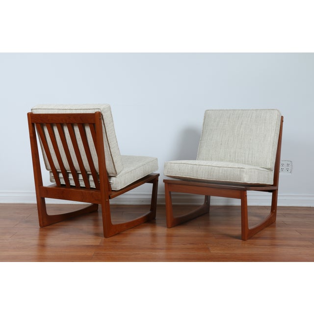 Jacob Kjaer Modern Lounge Slipper Chairs A Pair Chairish