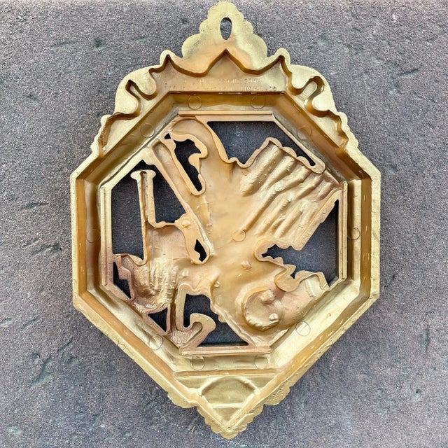 Rococo Vintage Homco Resin Mold Wall Hanging Plaque of Instruments and Rose in Frame #7402 For Sale - Image 3 of 5