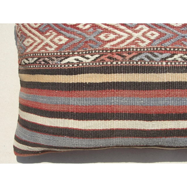 Vintage Lumbar Kilim Pillow Cushion Cover For Sale In New York - Image 6 of 11