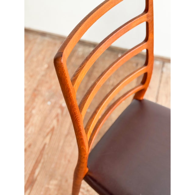 Model 82 Embassy Chair in Teak and Leather by Niels Otto Møller for J.L. Moller For Sale - Image 10 of 16