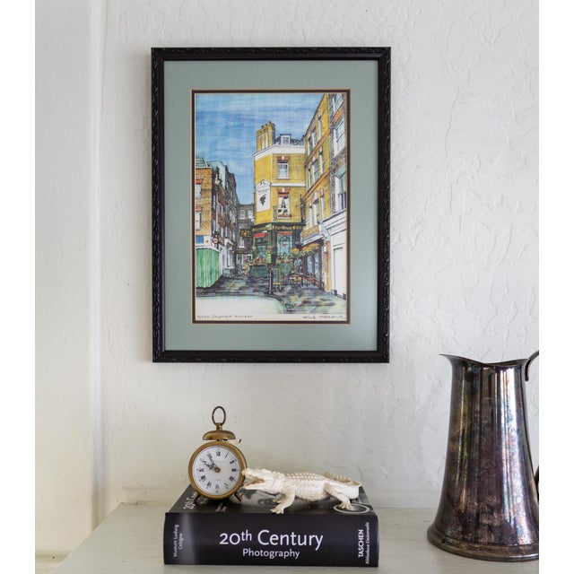 Illustration of Shepherd Market Ye Old Grapes and Sofra in Mayfair London For Sale - Image 6 of 11